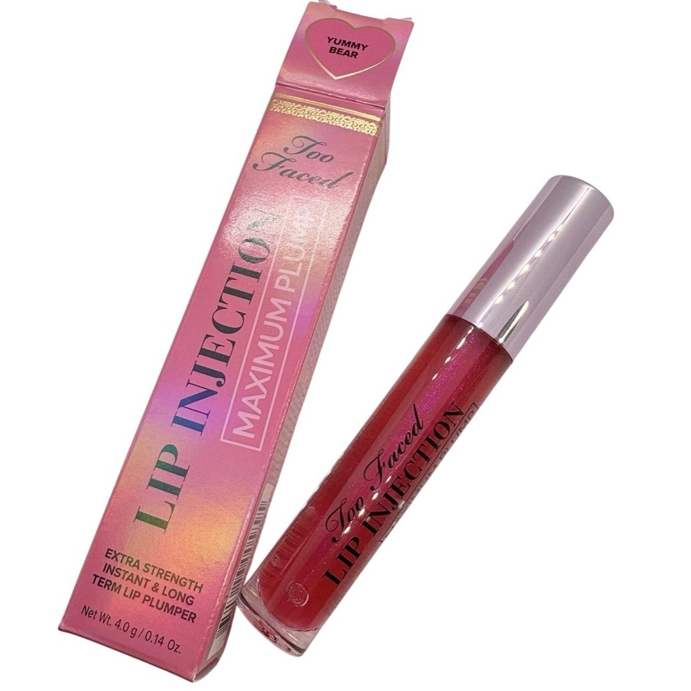 Too Faced Lip Injection Maximum Plump Extra Strength Plumper Yummy Bear Pink